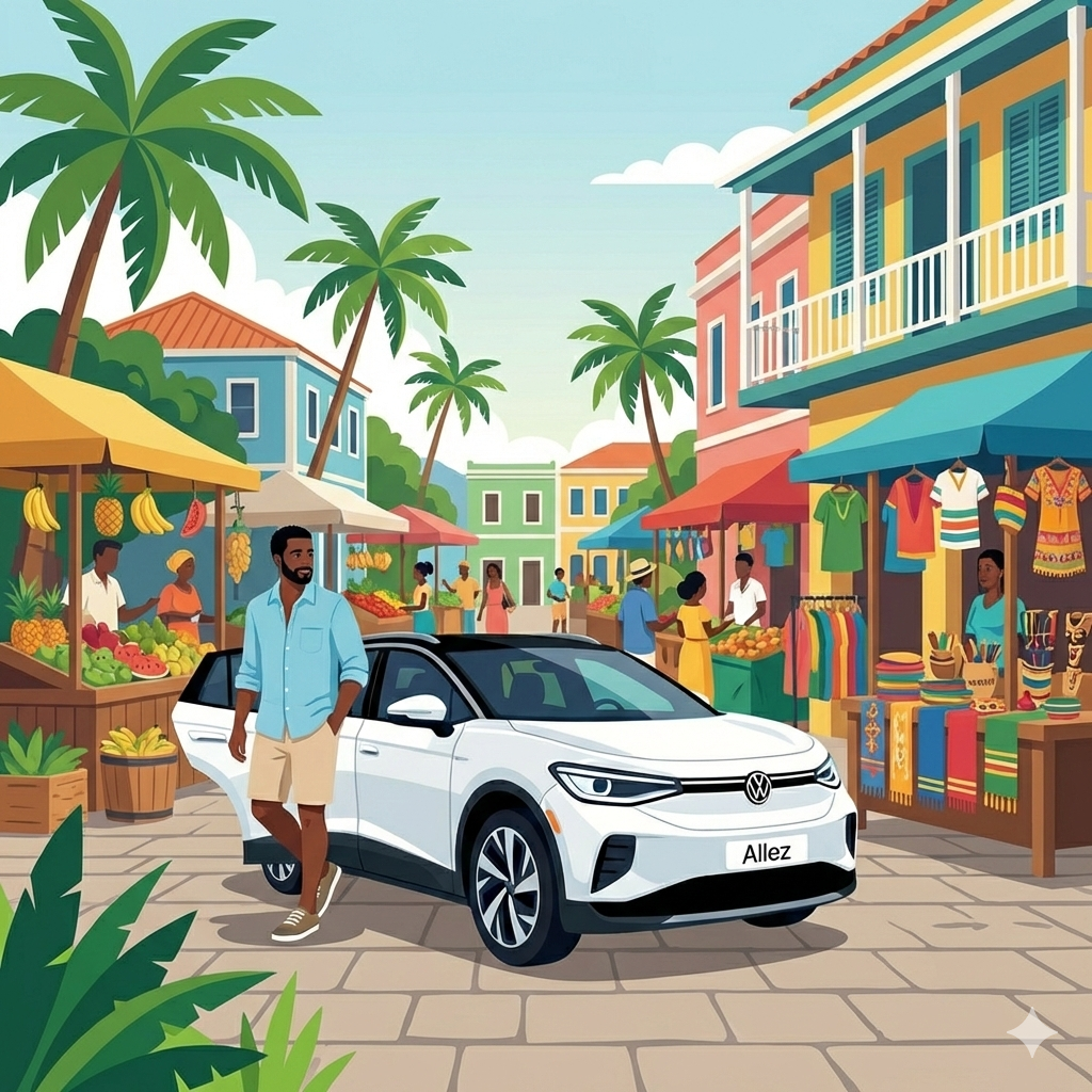 Allez standard ride in a Caribbean town